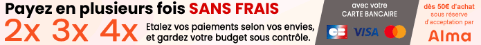2x 3x 4x Sans frais