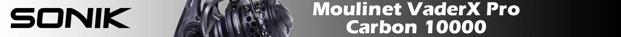 Moulinet Sonik VaderX Pro Carbon 10000 - Légèreté et performance pour carpistes