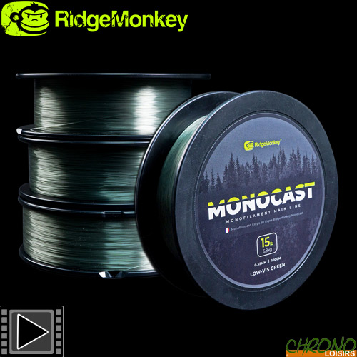 RidgeMonkey Clear 12lb Mono Line - Next Working Day Delivery