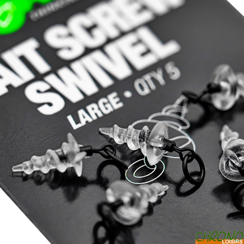 Korda Bait Screw Swivel Large (x5)