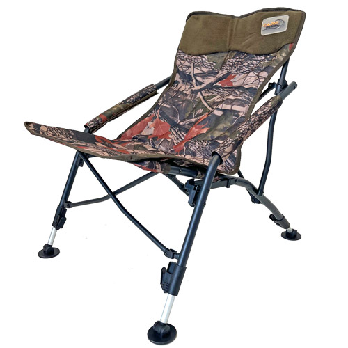 Level Chair Carp Design Compact Folding Camo Line