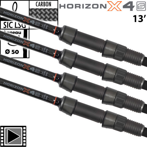 Fox Horizon X4 S 13' 3.75lbs Full Slim Shrink Rod (x4)