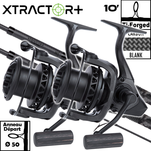 Ensemble Sonik Xtractor+ Custom 50mm 10' 4lbs Full Camo Duplon 5000 Carbon (les 2)