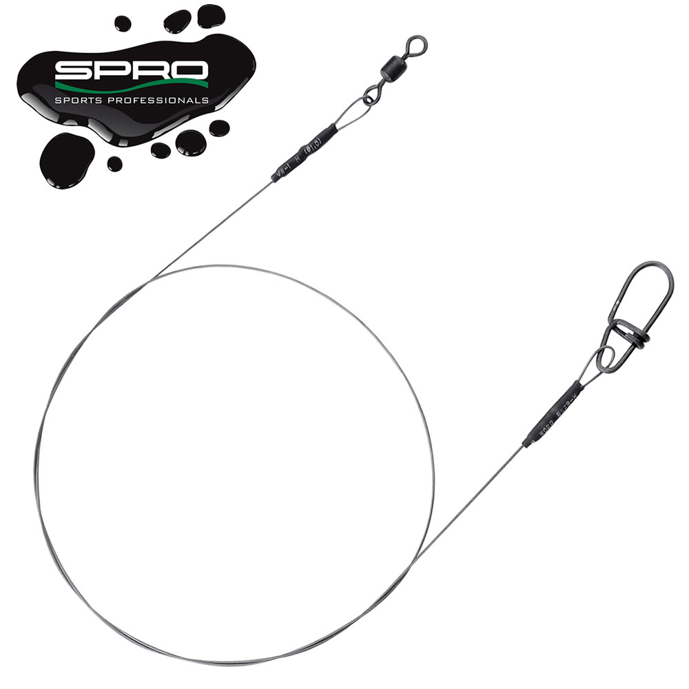 Bas de Ligne Acier Mate Black Spro Leader 1x1TI