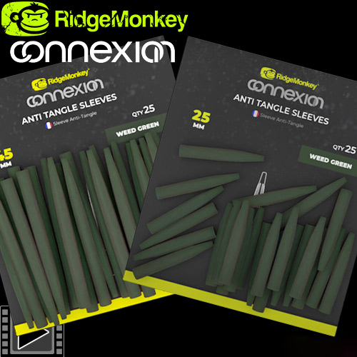 RidgeMonkey Connexion Anti Tangle Sleeve Weed Green (x25)