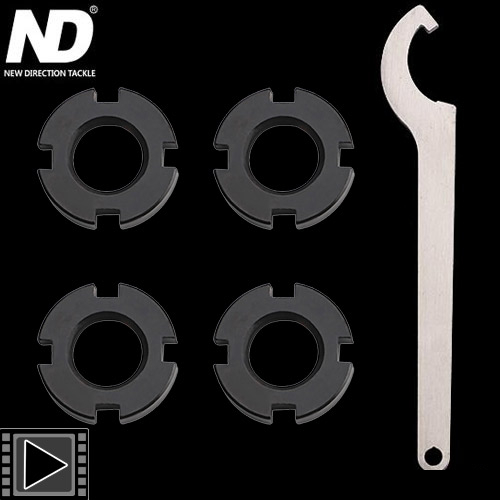 Tuerca de dirección New Direction Universal Directional Nut Negra (x4)