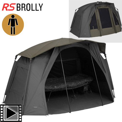 Trakker Tempest RS Brolly 1 man (Full pack + Skull Cap)