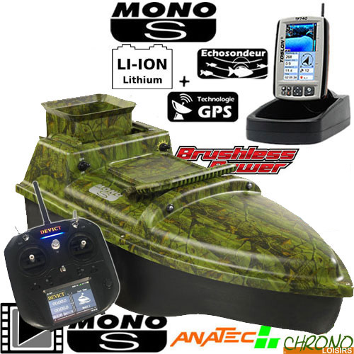 Anatec Monocoque S Oak Lithium Brushless TF740 Bait Boat B