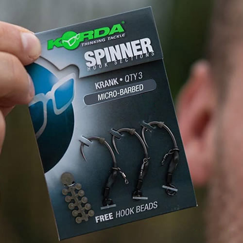 Korda Spinner Hook Section Krank Gancho (para 3)
