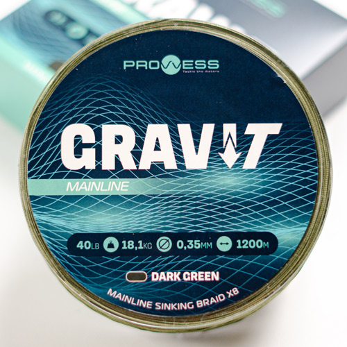 Tresse Prowess Gravi-T Sinking X8 Dark Green 1200m