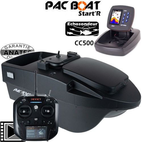 Bateau Amorceur Anatec Pac Boat Start'R Black DE-SR07 Echo CC500