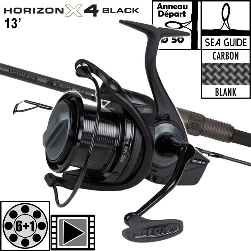Ensemble Fox Horizon X4 Black 50mm 13' 4lbs Full Shrink EOS FD 14K