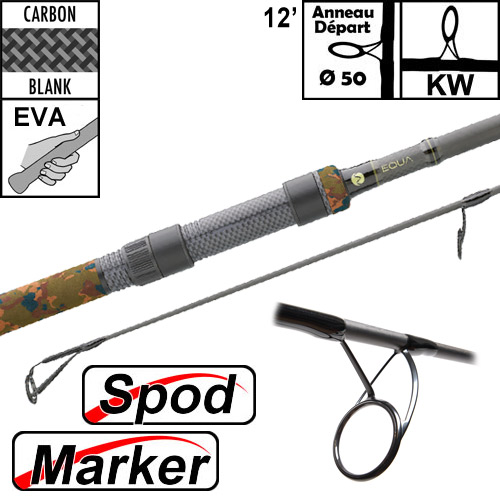 Canne Prowess Equa Spod/Marker 50mm 12' 5lbs Full EVA Camo