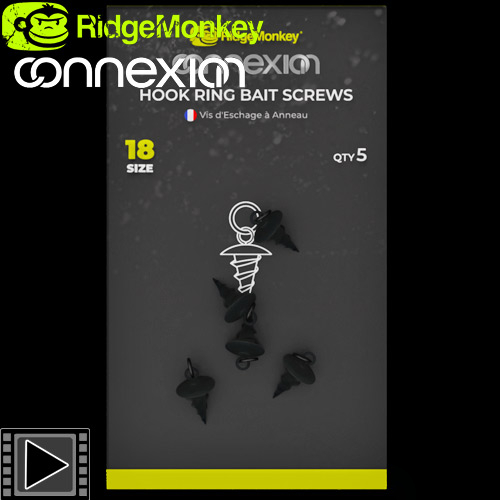RidgeMonkey Connexion Hook Ring Bait Screws (por 5)