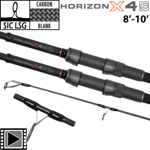 Fox Horizon X4 S 8'-10' 3.5lbs Full Slim Shrink Rod (x2)