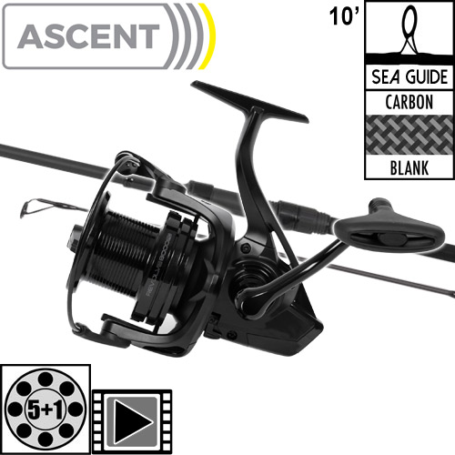 Ensemble Avid Carp Ascent 10' 3.5lbs Rétractable Full Shrink Revolve 8000FD