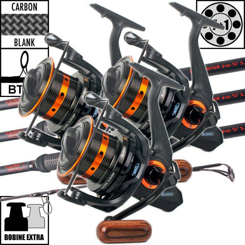 Ensemble Carp Design Slim Fighter Evo 10' 3.5lbs GK9000 (les 3)
