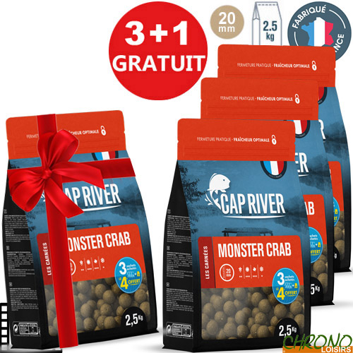 Cap River Monster Crab Boilies 20mm 2.5kg (x3)