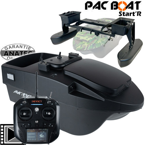Bateau Amorceur Anatec Pac Boat Start'R Black DE-SR07 + Amorce Plus