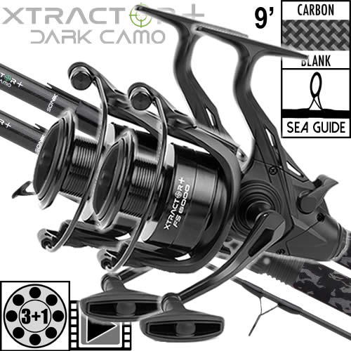 Ensemble Sonik Xtractor+ Dark Camo 9' 3lbs FS 6000 (les 2)