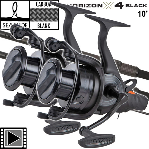Canne Fox Horizon X4 Black 10' 3.5lbs Full Shrink EOS FS 10000 (les 2)