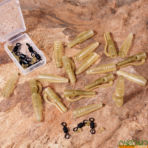 Clip Plomb Extra Carp Lead Clip & Swivels (par 10)