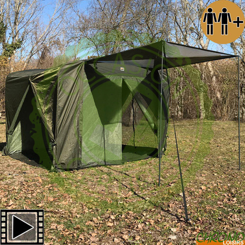 Abri Carp Design Green Line Station 2 places (avec Surtoile) (Occasion)