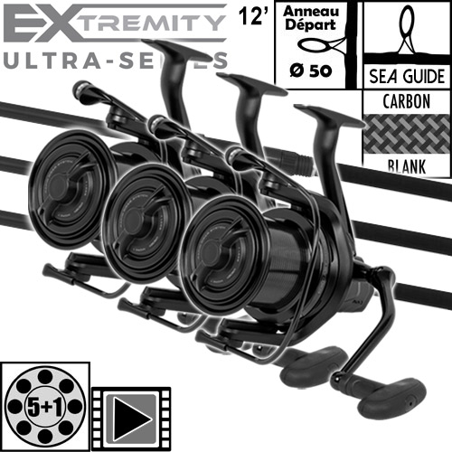 Ensemble Avid Carp Ultra-Series 50mm 12' 3.5lbs Full Shrink Ex-Cast 14000 (les 3)