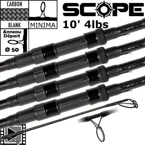 Canne Nash Scope 10' 4lbs (les 4)