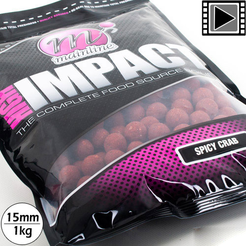 Bouillettes Mainline High Impact Spicy Crab 15mm 1kg