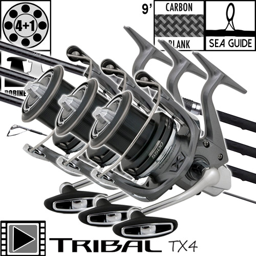 Ensemble Shimano TX-4A Carp Stalker 9' 3lbs Ultegra 5500 XSD (les 3)