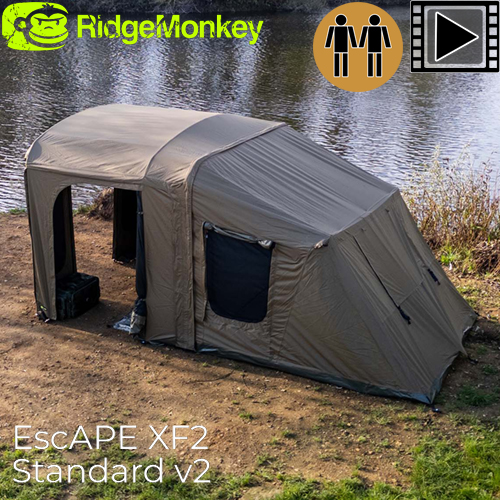 Biwy RidgeMonkey Escape XF2 V2 Standard 2 places (Biwy + Extension + Tapis de sol)
