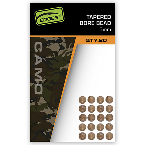 Perle Fox Edges Camo Tapered Bore Bead 5mm (par 20)