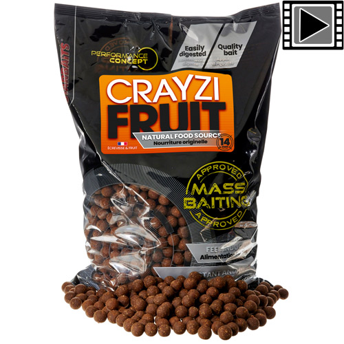 Starbaits PC Crayzi Fruit Mass Baiting Boilies 14mm 3kg