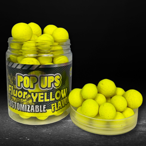 Pop Ups Pro Elite Baits Customizable Fluo Jaune 14/20mm 80g