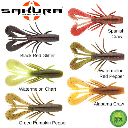 Leurre Souple Zarigani Craw 3.8 - 95mm
