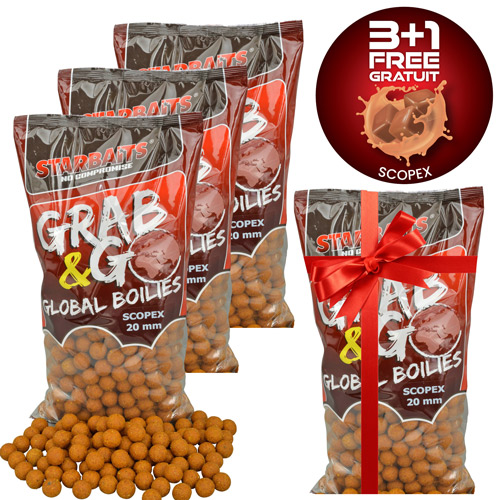 Bouillettes Starbaits Grab & Go Scopex 14mm 2.5kg (x3)