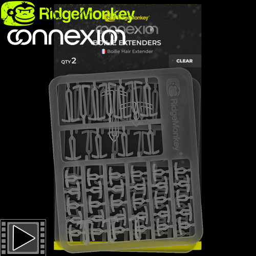 Stops Appâts RidgeMonkey Connexion Boilie Extenders Clear (par 2)