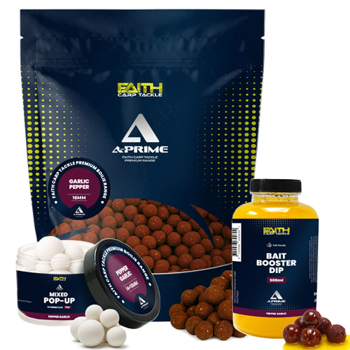 Pack Appâts Faith A-Prime Garlic Pepper 16mm 5kg