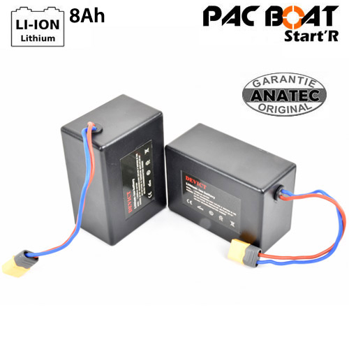 Anatec Lithium Battery 7.4V 8Ah for Pac Boat (x2)