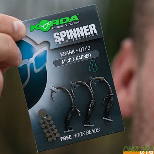 Korda Spinner Hook Section Krank Haak (voor 3)