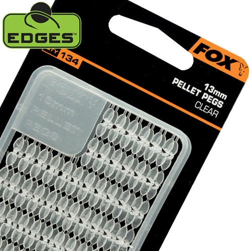 Stops Appâts Fox Edges Pellets Pegs Clear 13mm (par 134)