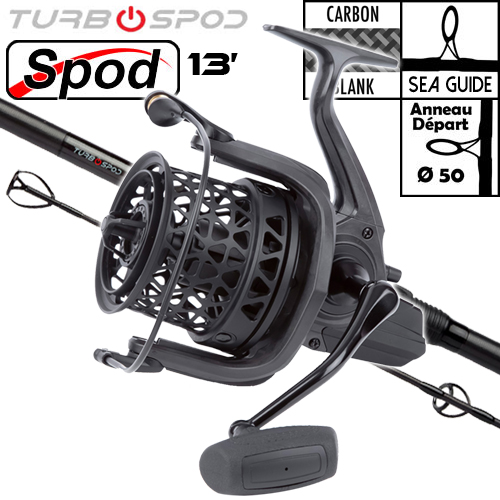 Ensemble Sonik Turbospod 50mm 13' 6lbs Carbon 14000