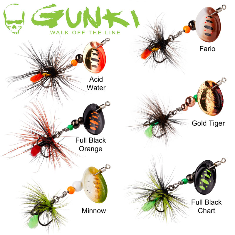 Leurre Cuiller Tournante Gunki Dots Fly 1 L