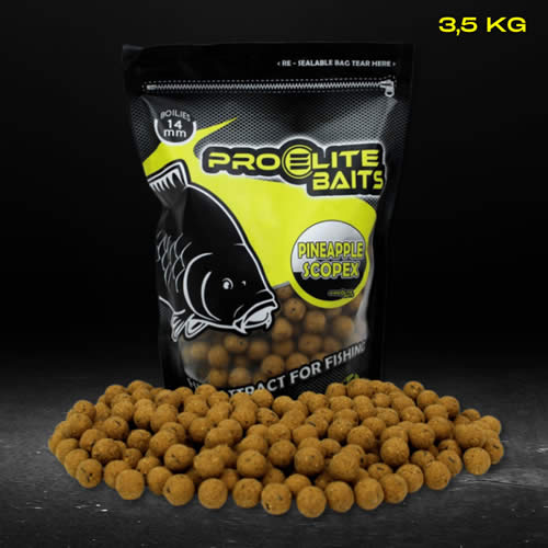 Boilies Pro Elite Baits Pineapple & Scopex 14mm 3,5kg