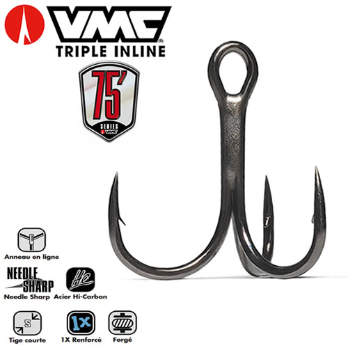 Hameçon Triple VMC 7547BN