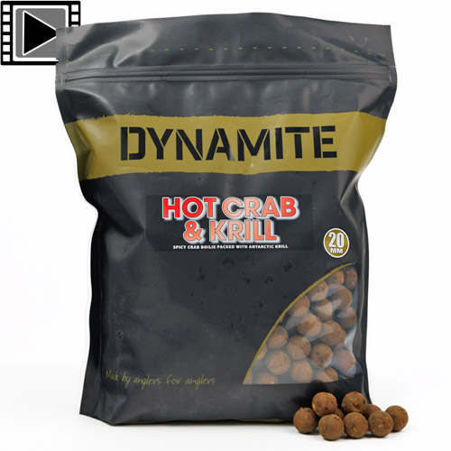 Bouillettes Dynamite Baits Hot Crab & Krill 20mm 1.8kg