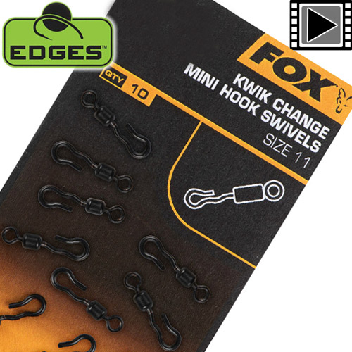 Fox Edges Kwik Change Mini Hook Swivel T11 (x10)