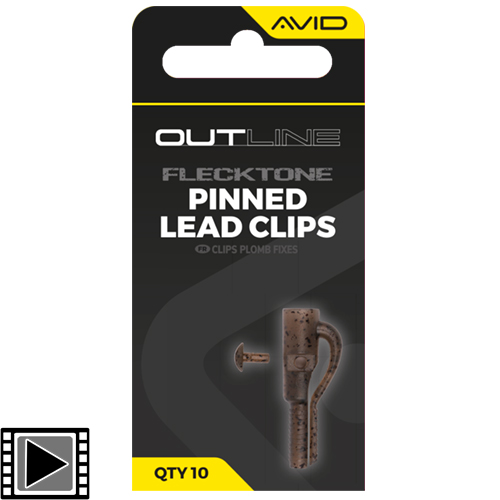 Clip Plomb Avid Carp Outline Flecktone Pinned (par 10)