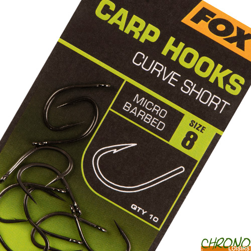 Hameçon Fox Carp Hooks Curve Shank Short (par 10)